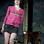 Pic of SexPreviews - Chloe Parker blonde is bound in rope for domination and spanking by maledom