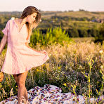 Pic of Alluring Zelda B sensually poses among the flowers baring her sexy, slender body. - Hotnudegf.com