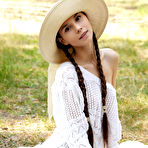 Pic of Brunette posing outdoors