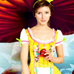 Pic of This gorgeous model took a long trip into wonderland and she forgot to shave that hot little pussy of hers. gallery
