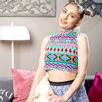 Pic of After getting off her cute little cloths, this stunning slender babe shows us her perfect tits and nice round ass. pics