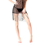 Pic of Slim teen Leona Mia strips out of her fishnet dress