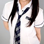 Pic of Mizuho Shiina flashing her white panties and teasing her succulent pussy for you
