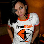 Pic of Georgia Jones stripping off her Freeones Outfit