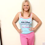 Pic of Busty blonde Charley Green shows off her big natural tits
