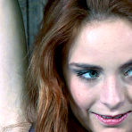 Pic of SexPreviews - Ashley Graham busty redhead on high heels is bound in rope to kinky wooden cross