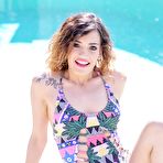 Pic of Hungry Brunette Rims and Fucks Pool Boy