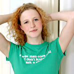 Pic of Cute redhead teen model gets naked