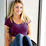 Pic of Gabbie Carter with big tits plays with dildo in her wet pussy | Tight Close Up