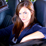Pic of Smoking hot long leg mini skirt brunette teen masturbates in her car then get her box crushed in these hot pussy fuck teen pics