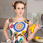 Pic of Pale Redhead on the Kitchen Counter