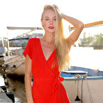 Pic of Nancy A Teasing in her Red Dress 