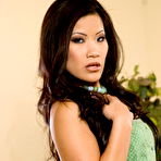 Pic of Oriental babe Christina Aguchi makes her moist pussy drip out with even more juices