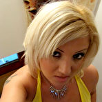 Pic of Big breasted blonde ex girlfriend can suck her own nipples | Boobs Photo