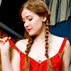 Pic of Anicka Braided Redhead Fingering Pussy