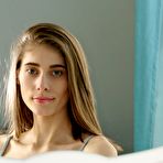 Pic of Amelinda - Skinny babe masturbates on a comfy chair - Spicy Nubiles