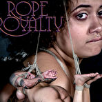 Pic of SexPreviews - Kingsley X busty curly tattoo babe is rope bound naked and ass spanked