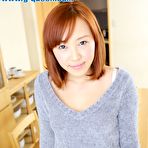 Pic of Redhead asian cutie Mika Hayase demonstrates shaved hole