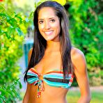 Pic of Lithe Latina Chloe Michele exposes her fantastic body outdoors and teases the guys