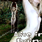 Pic of SexPreviews - Alice in Dallas petite blonde bound in chains her ass spanked red