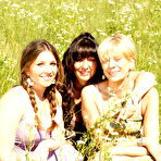 Pic of Three old and young lesbians having fun in the sun