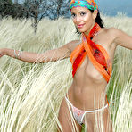 Pic of Mora: Busty blonde strokes pussy outdoors @ Met Art - XNSFW.COM