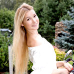 Pic of Celestine and her Moped