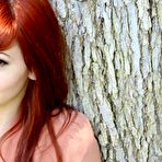 Pic of Bosomy cutie Ivy Jean is exposing her nude tattooed body in the open air