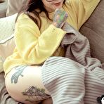 Pic of Tattooed babe showing tight ass in thong panties for Suicide Girls | Erotic Beauties