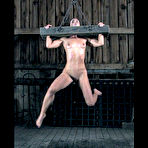 Pic of SexPreviews - Wenona is metal bound naked exposed in dungeon her pussy clamped and ass toyed