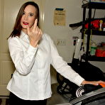 Pic of Naughty mature slut playing with her toys on the couch