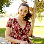 Pic of Redhead cutie Ivah Anseline teasing outdoors in public for Zishy | Erotic Beauties