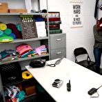 Pic of Surprise Creampie for Redhead Shoplyfter Aria Carson