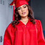 Pic of Sexy brunette schoolgirl Kendra Spade rides big dick and eats warm cum at pussyxxxporn.com