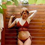 Pic of Curvy redhead goddess Amber Rose in outdoor shower for Playboy | Erotic Beauties