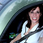 Pic of Naughty American slut playing around in the laundry room