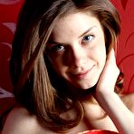 Pic of Red background, passionate nude girl