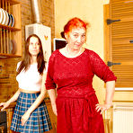 Pic of Hot babe fisting a mayure lesbian in the kitchen