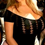 Pic of Maggie Green - pink panties black top