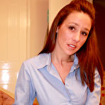 Pic of Redhead Kelly Hart in with massive natural tits slaps thick dick with no mercy