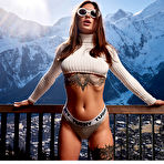 Pic of Liya Silver sliding her ass up and down her ski student's dick