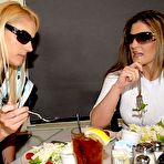 Pic of Two milfy friends Austin Kincaid and Samantha Ryan have lesbian sex after breakfast