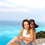 Pic of An old and young lesbian affair that started in Greece under the hot syn