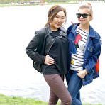 Pic of Lesbian teeny babe is in for some mature Asian Pussy