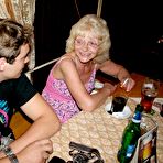 Pic of Blond granny does two boys at once