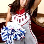 Pic of Asian Cheerleader Masturbating With Her Panties