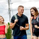 Pic of Rebecca Volpetti, Viktoria J, Marc Rose SURPRISE HIKING THREESOME