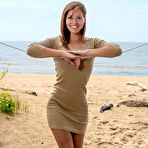 Pic of Smiling hottie wants to have some naughty adventures near the ocean