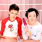 Pic of Two lesbians playing with eachothers damp pussies teen