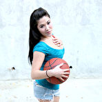 Pic of Black Haired Asian London Keyes Gets Her Big Tits And Mouth Fucked By Overloaded Dick / DefineBabe.com